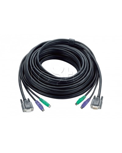 КВМ-кабель с интерфейсами PS/2, VGA (5м) ATEN 2L-1005P в Якутске Видеоусилители, Модуляторы, Делители Pintop.ru