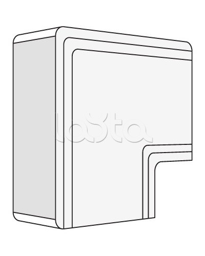 Угол плоский NPAN 120x60 мм DKC 01746 в Якутске Аксессуары для кабель-канала Pintop.ru