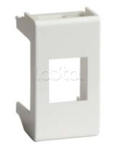 Адаптер для информационных разъемов SIEMON, белый, 1мод. DKC 76608B в Якутске Аксессуары для стоек и шкафов Pintop.ru