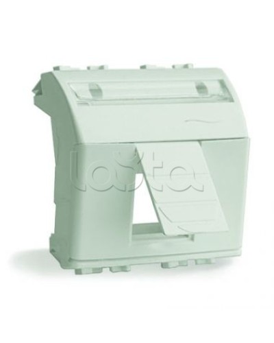 Адаптер для информационных разъемов R&M, белый, 2 мод. DKC 76612B в Якутске Аксессуары для стоек и шкафов Pintop.ru