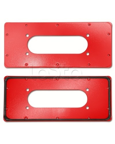 Фланец красный для ST с перф. Тип 3 DKC R5FPST01-RAL3000 в Якутске Аксессуары для стоек и шкафов Pintop.ru