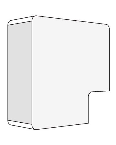 Угол плоский 40x17 белый DKC 00425R в Якутске Аксессуары для кабель-канала Pintop.ru