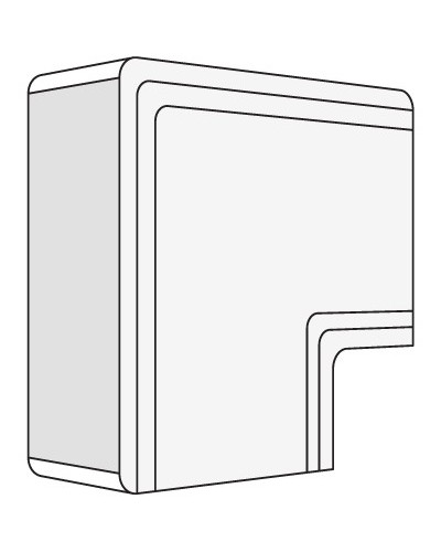 Угол плоский NPAN 25x30 мм DKC 01737 в Якутске Аксессуары для кабель-канала Pintop.ru