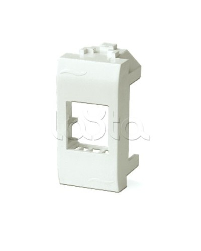 Адаптер для информационных разъемов Keystone, 1мод, белый ДКС 76607B в Якутске Распределительные коробки Pintop.ru
