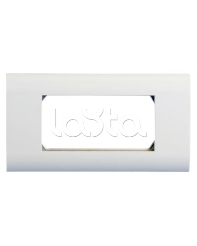 Панель лицевая 80x148, для 4х модулей 45x22.5 Hyperline FP-2M45-1-WH в Якутске Аксессуары для кабель-канала Pintop.ru