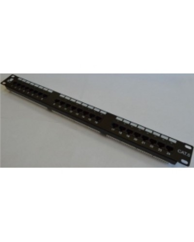 Патч-панель Lanmaster 24 порта с индикаторами, UTP, кат.6, 1U LANMASTER LAN-PPi24U6 в Якутске Патч панель Pintop.ru