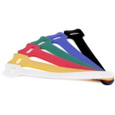 Хомут-липучка 135 мм, желтый (20 шт.уп) LANMASTER LAN-VCM135-YL