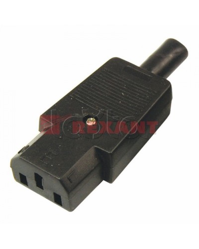 Гнездо сетевое на шнур (25шт/уп) REXANT 11-0004 в Якутске Коннекторы Pintop.ru