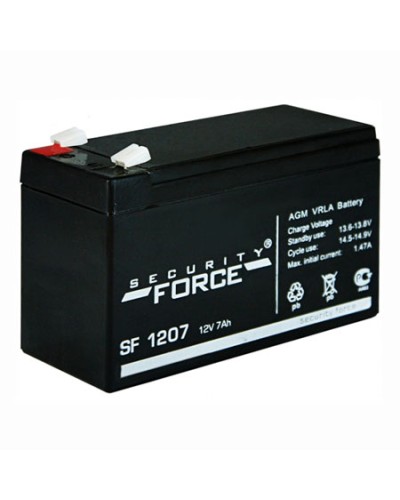 Аккумулятор свинцово-кислотный Security Force SF 1207 в Якутске Электротехническое оборудование Pintop.ru